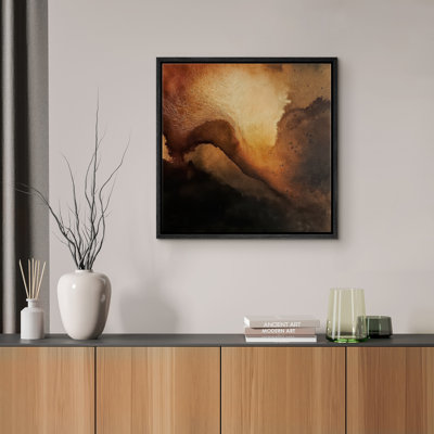 Reproduction d'art encadrée sur toile pour décor moderne neutre
