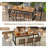 Aquanette Rectangular Metal Outdoor Dining Table , 79'' in. W 35.5'' in. D