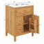 Meuble-lavabo 24 po avec lavabo, armoire de rangement avec tiroir basculant et deux tiroirs, porte à fermeture douce, tablette réglable-2065879436