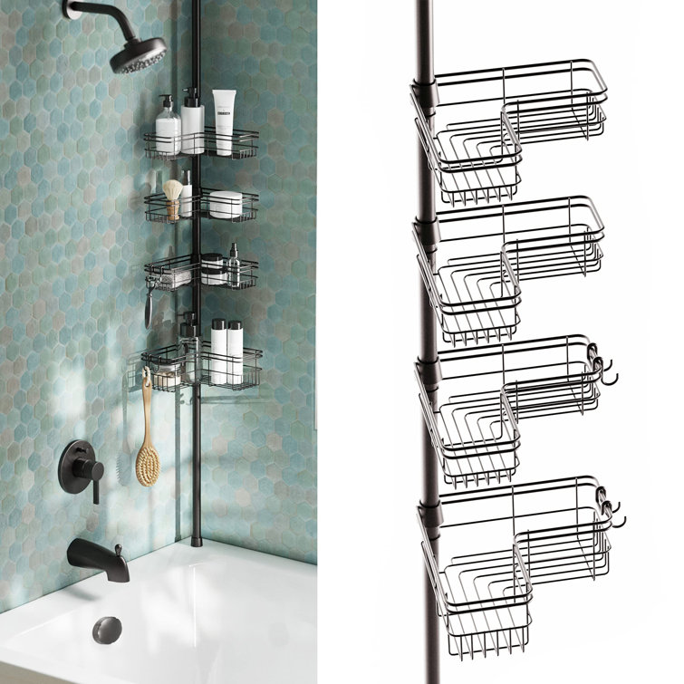 Keenum Tension Pole Shower Caddy Rebrilliant