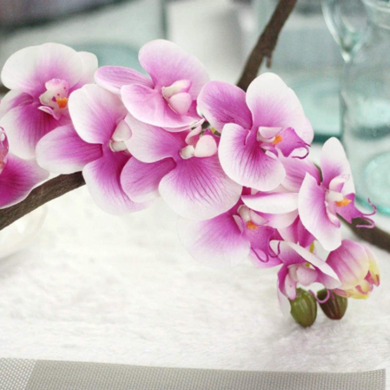 Silk Orchid Arrangement, Light Purple