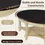 Table basse ovale avec tiroir et tablette de rangement, table d'appoint pour le salon-114224064