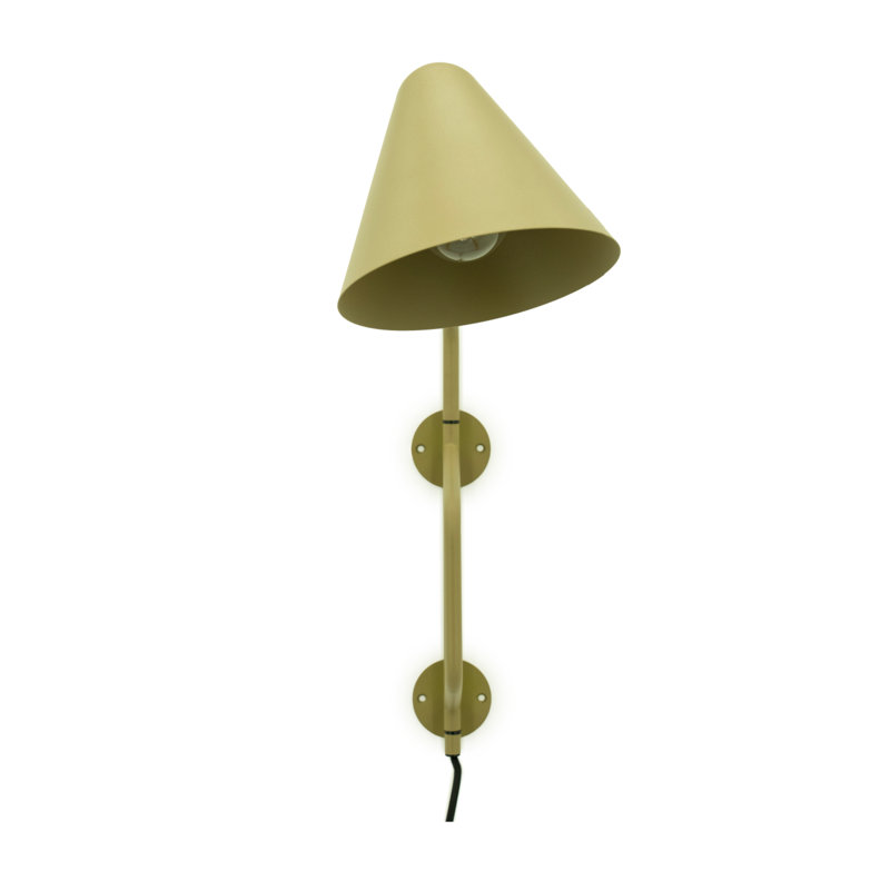 Lampe murale Capa, Vert peint
