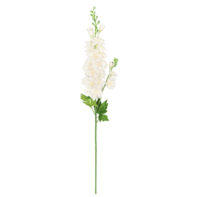 Fleur artificielle Delphinium, Ivoire crème