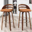 Tabourets de bar pivotants en faux cuir Hesson-192604107-136460835