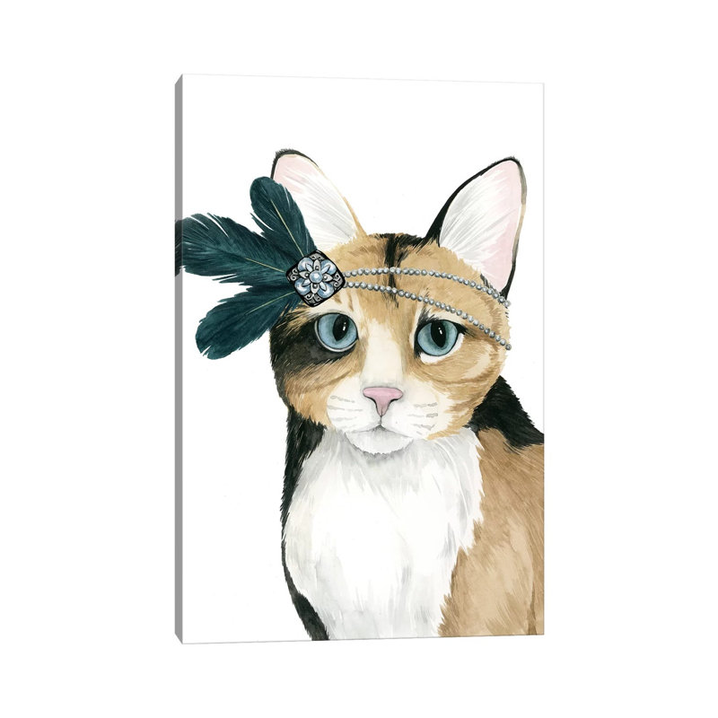 Downton Cat II by Grace Popp - Wrapped Canvas Print, 45.72cm H x 30.48cm W x 1.91cm D