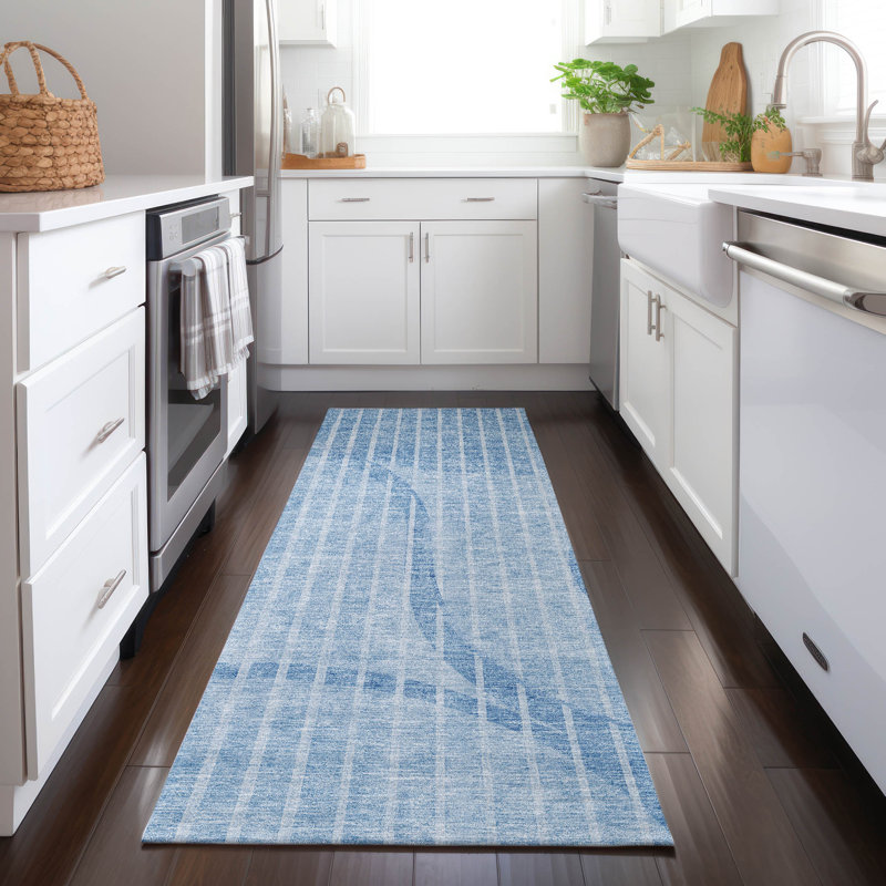 Cheriece Washable Striped Indoor / Outdoor Rug, Runner 2'3" x 7'6"