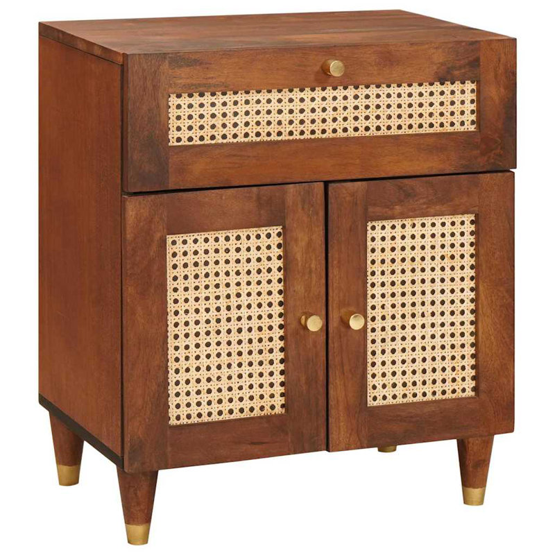 50cm W Solid Wood Bedside Table