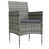 Dark Gray Cushion/Gray Frame