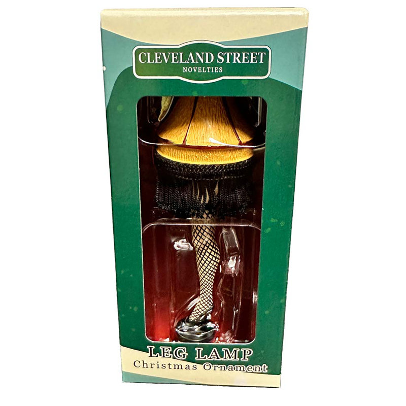 Ornement de Noël avec pied de lampe