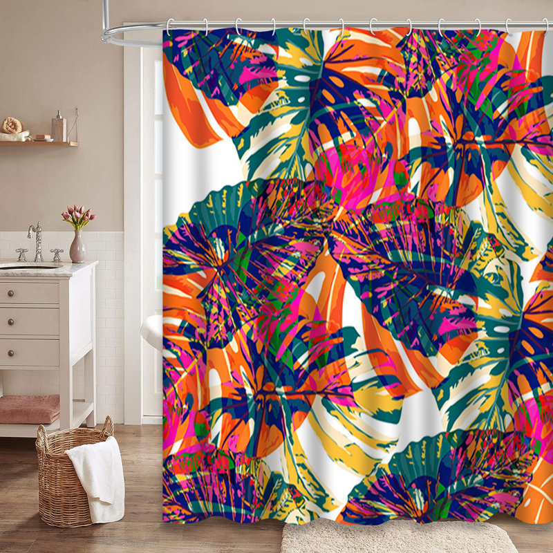 Rideau de douche Tropical Spring, L 72 po x l 72 po