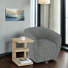 Upholstered Sofa With Modern Brown Cocktail Table