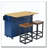Farmhouse Kitchen Island on Wheels with Drop Leaf and 2 Seatings, Kitchen Cart Set with Storage Cabinet, Drawers, Door Shelves and Power Outlet-2094896233