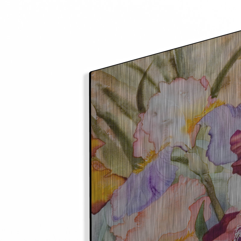 «Iris Garden I» par Sharon Pitts, Me, H 24 po x l 36 po