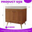 Meuble-lavabo de 30 po Lavara avec comptoir en pierre frittée et lavabo en céramique, base en bois d'ingénierie imperméable-249280130