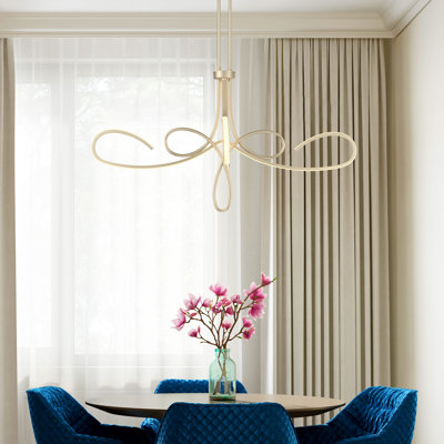 Dimmable LED Geometric Chandelier