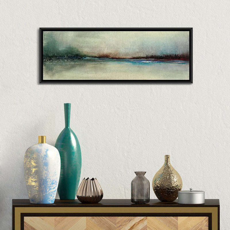 « réveil », impression sur toile, H 12 po x l 36 po x P 1,5 po, Toile encadrée noire