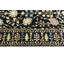 Tapis oriental noir Oushak Chobi