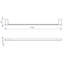 Moon Single Towel Bar - Wall Mount - 30" Brass/Matt Black-407856003