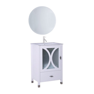 Rouen 24'' Single Bathroom Vanity with Ceramic Top