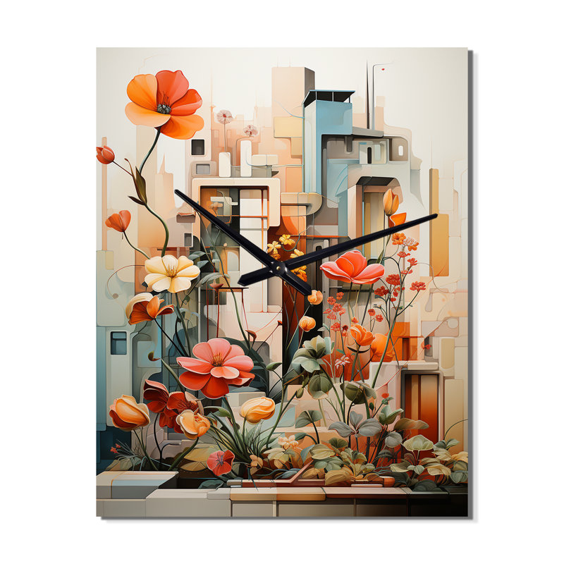 Horloge murale moderne Carlaya - Plants, Petit