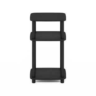 Furinno Just 3-Tier Turn-N-Tube Curve End Table, Side Table, 1-Pack, 