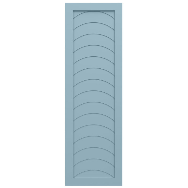Volets de style moderne EnduraCore Composite Kyoto, Bleu paisible, L 18 po, H 66 po