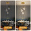 Luminaire suspendu en grappe 3 lumières, lustre à DEL pour la cuisine, la salle à manger-134502903-134502896-134502891