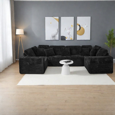 Spacious Modular Sofas With Plush Polyester, Modern Design For Home