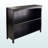 Brownlee Brown Finish 2-Section Bookcase with Wide Shelf, 29.73'' H X 36.83'' W X 11.68'' D