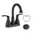 Centerset 2-handle Bathroom Faucet with Drain Assembly