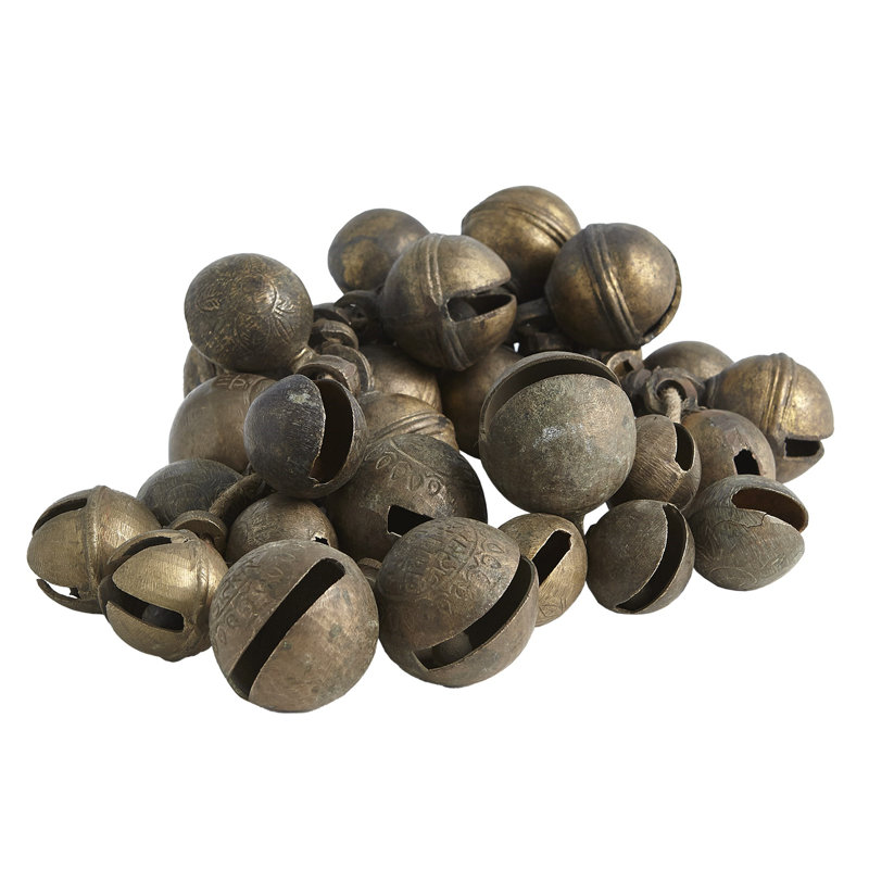 Brass Bell Cluster, 2.5" H x 6" W x 10" D