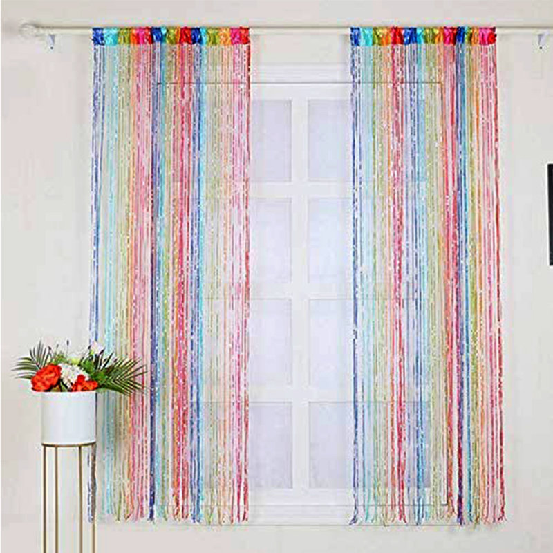 Argonne Semi Sheer Curtain Single Panel, Multicolor
