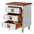 Blanc antique / noyer