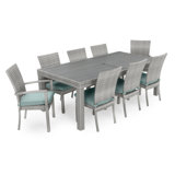 Cannes 9 Piece Dining Set with Cushions
