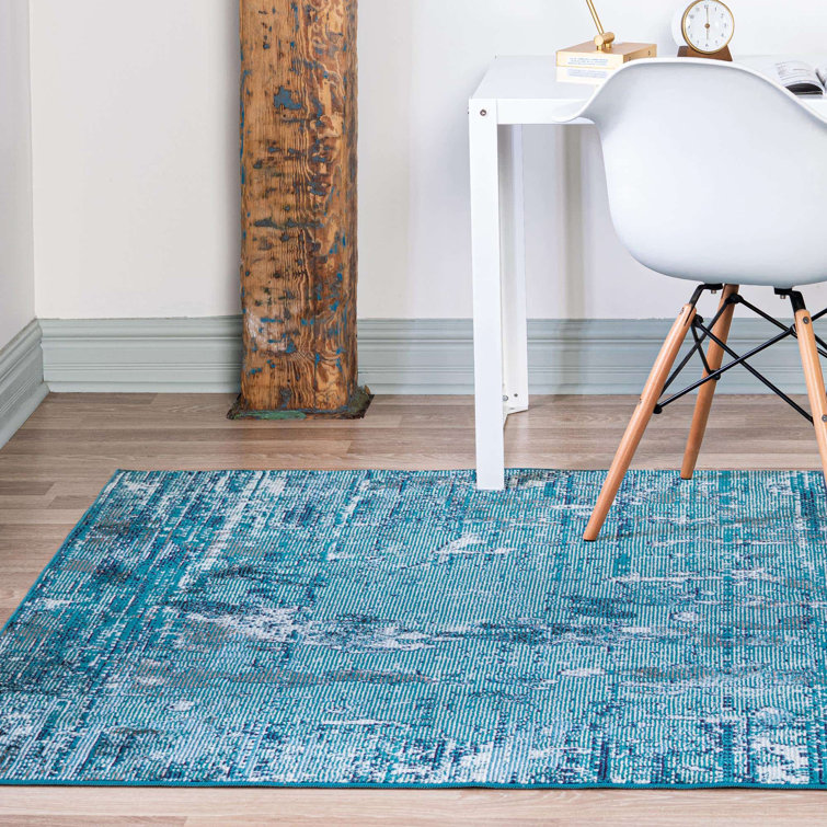 Tapis bleu