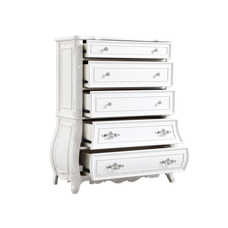 Opulence Modern Style 5 Pc Bedroom Set Made With Wood