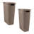 Slim Laundry Hamper, 40 Liter Capacity, Hinged Lid, 2 Pack-81245420-112438265