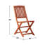 Chaises d'appoint de patio Andrina