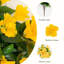 19 po Buisson d'hibiscus artificiel résistant aux rayons UV (intérieur / extérieur) - ensemble de 3-481390166