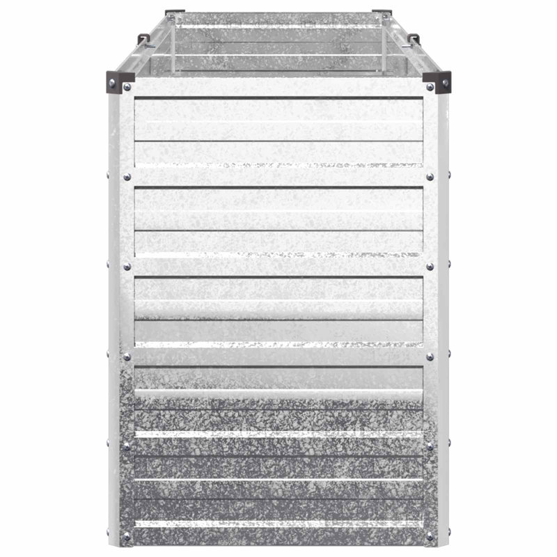 Raised Garden Bed, 55cm H x 160cm W x 40cm D, Silver