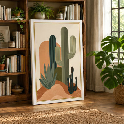 Desert Sentinels Vintage - Wrapped Canvas