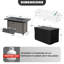 Foyer de table d'extérieur au propane de 43 po 50 000 BTU avec pare-vent