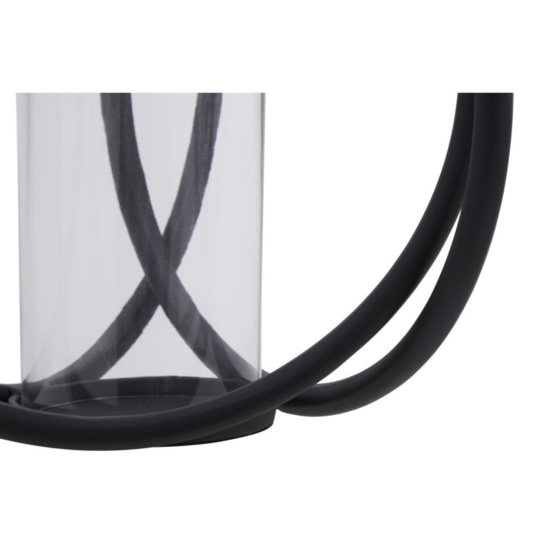 Aura Glass Tabletop Hurricane, 31cm H x 32cm W x 31cm D