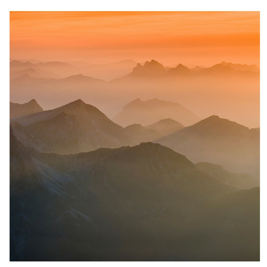 Fototapete Blick von der Zugspitze