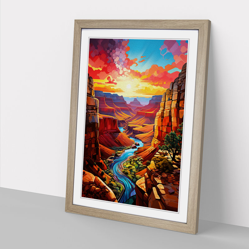 Grand Canyon Modern - Framed Print