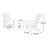 Nautical 3-Piece Curveback Adirondack Set-50289210
