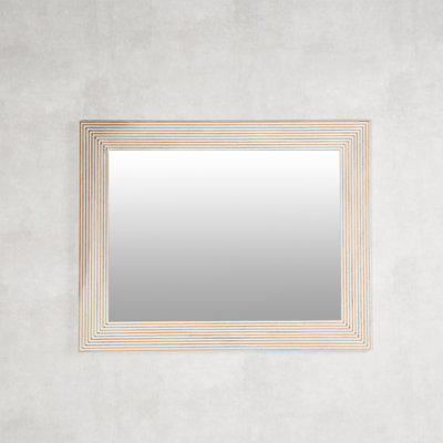 Dyar Wood Flat Wall Mirror