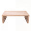 Table basse 47,2 "en bois massif sculpté - aspect fabriqué à la main avec panneaux latéraux ornés-848009810