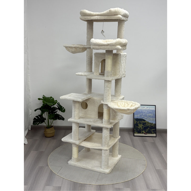 Multi-Level Large and Tall Cat Tree, Beige